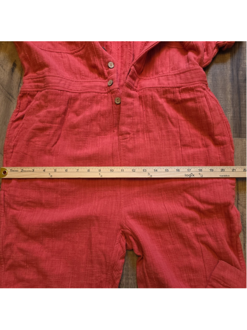 Free People Totally Crushin’ Jumpsuit Endless Summer One Piece Red/ Rouge Sz S - Picture 9 of 15